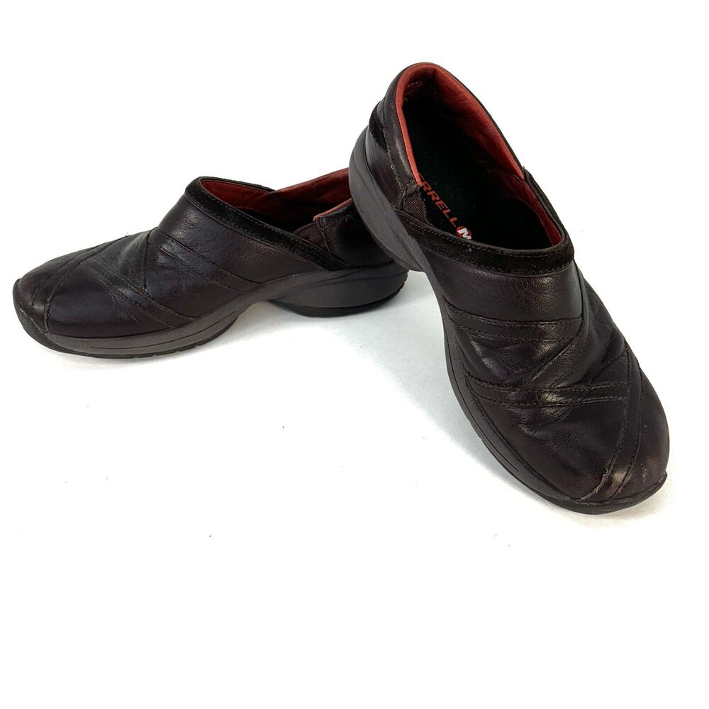 Merrell Womens Primo Patch J63796 Bug Brown Slip On Comfort Clogs Shoes Size 8